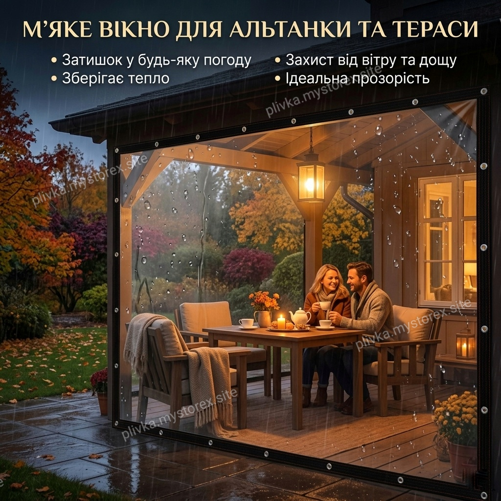 М'яке вікно BritGarden для альтанки